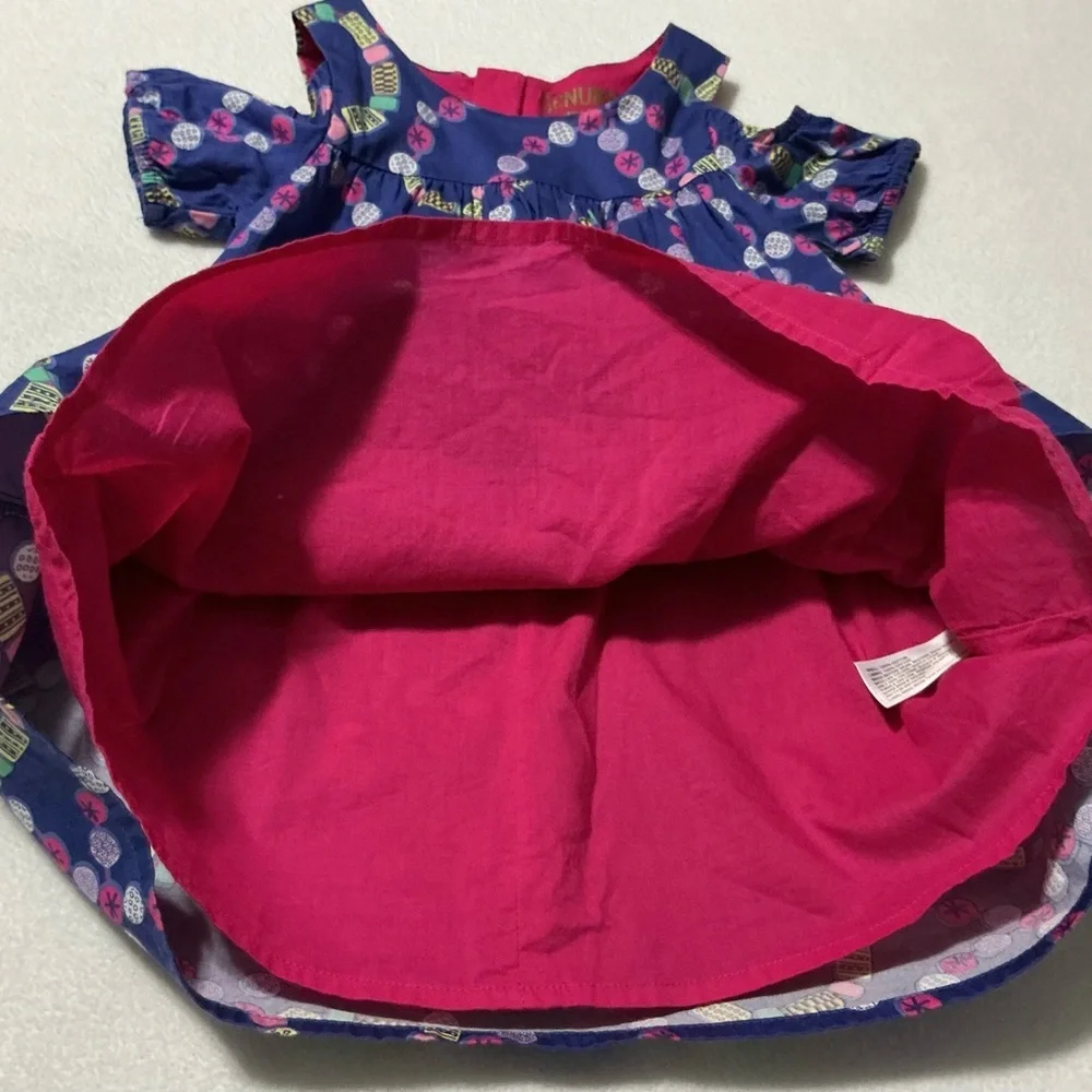 OshKosh B'gosh all cotton lined blue casual dress for spring and summer size 3T